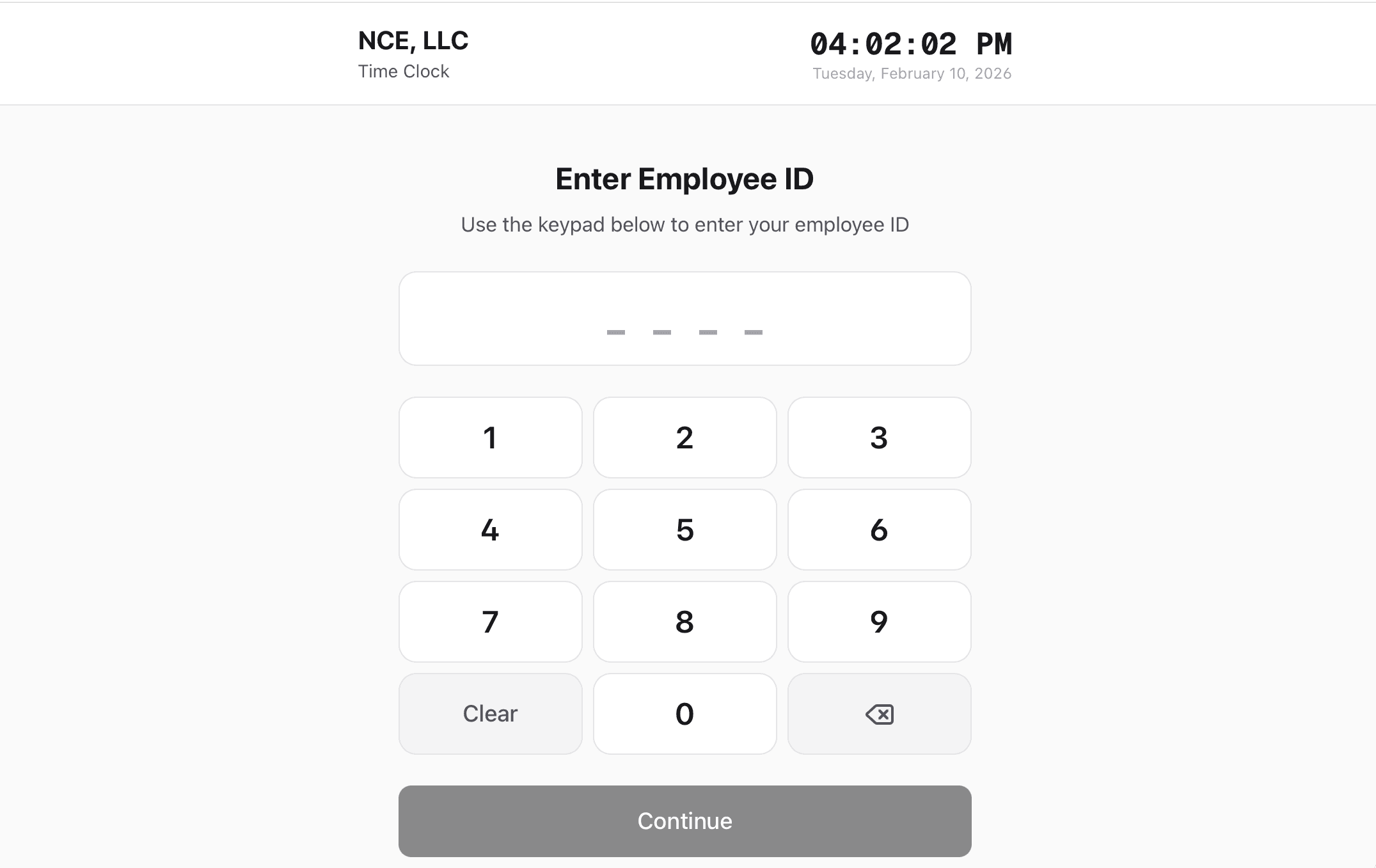 Kiosk Mode — StampShift screenshot