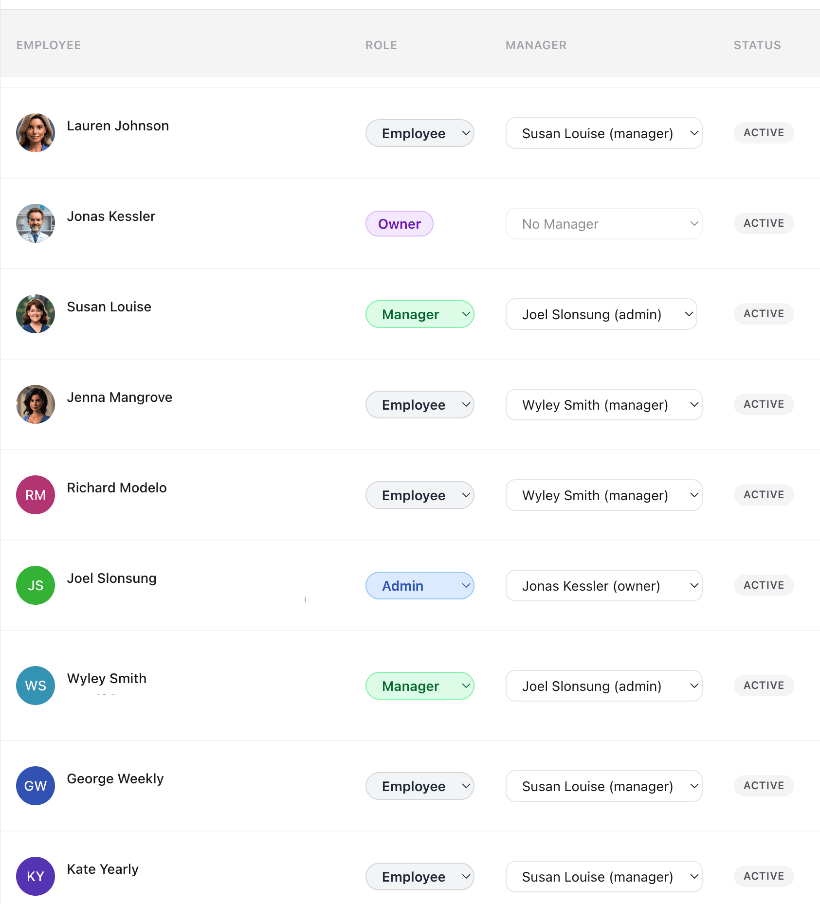 Team Management — StampShift screenshot